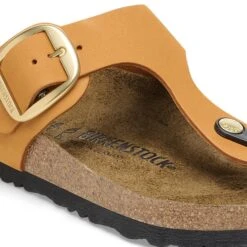 Birkenstock Gizeh Big Buckle Nubuck Leather Burnt Orange -Birkenstock Shop 1027097 detail 1