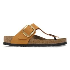 Birkenstock Gizeh Big Buckle Nubuck Leather Burnt Orange -Birkenstock Shop 1027097 side
