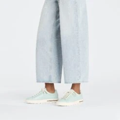 Birkenstock Bend Low Leather Surf Green -Birkenstock Shop 1027292 f look f