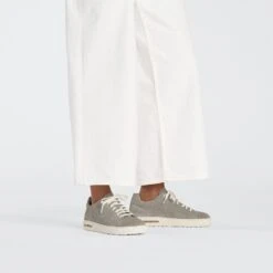 Birkenstock Bend Low Suede Embossed Dotted Stone Coin -Birkenstock Shop 1027307 f look f