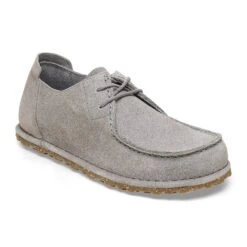 Birkenstock Utti Lace Suede Leather Whale Gray