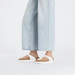 Gizeh Flex Platform Birko-Flor White -Birkenstock Shop 1027396 f look f