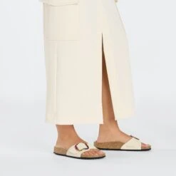 Birkenstock Madrid Big Buckle Nubuck Leather Ecru -Birkenstock Shop 1027431 f look f