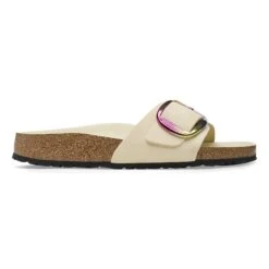 Birkenstock Madrid Big Buckle Nubuck Leather Ecru -Birkenstock Shop 1027431 side