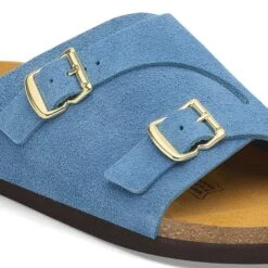 Birkenstock Zürich 1964 Suede Leather Light Blue -Birkenstock Shop 1027644 detail 1