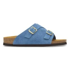 Birkenstock Zürich 1964 Suede Leather Light Blue -Birkenstock Shop 1027644 side