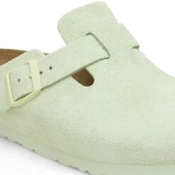 Birkenstock Boston Soft Footbed Suede Leather Faded Lime 9 Birkenstock Boston Soft Footbed Suede Leather Faded Lime -Birkenstock Shop 1027648 detail 1