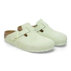 Birkenstock Boston Soft Footbed Suede Leather Faded Lime 11 Birkenstock Boston Soft Footbed Suede Leather Faded Lime -Birkenstock Shop 1027648 pair