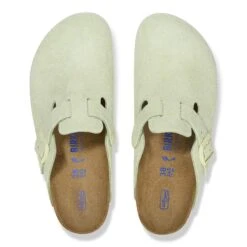Birkenstock Boston Soft Footbed Suede Leather Faded Lime 7 Birkenstock Boston Soft Footbed Suede Leather Faded Lime -Birkenstock Shop 1027648 top