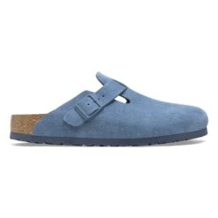 Birkenstock Boston Soft Footbed Suede Leather Elemental Blue -Birkenstock Shop 1027649 side