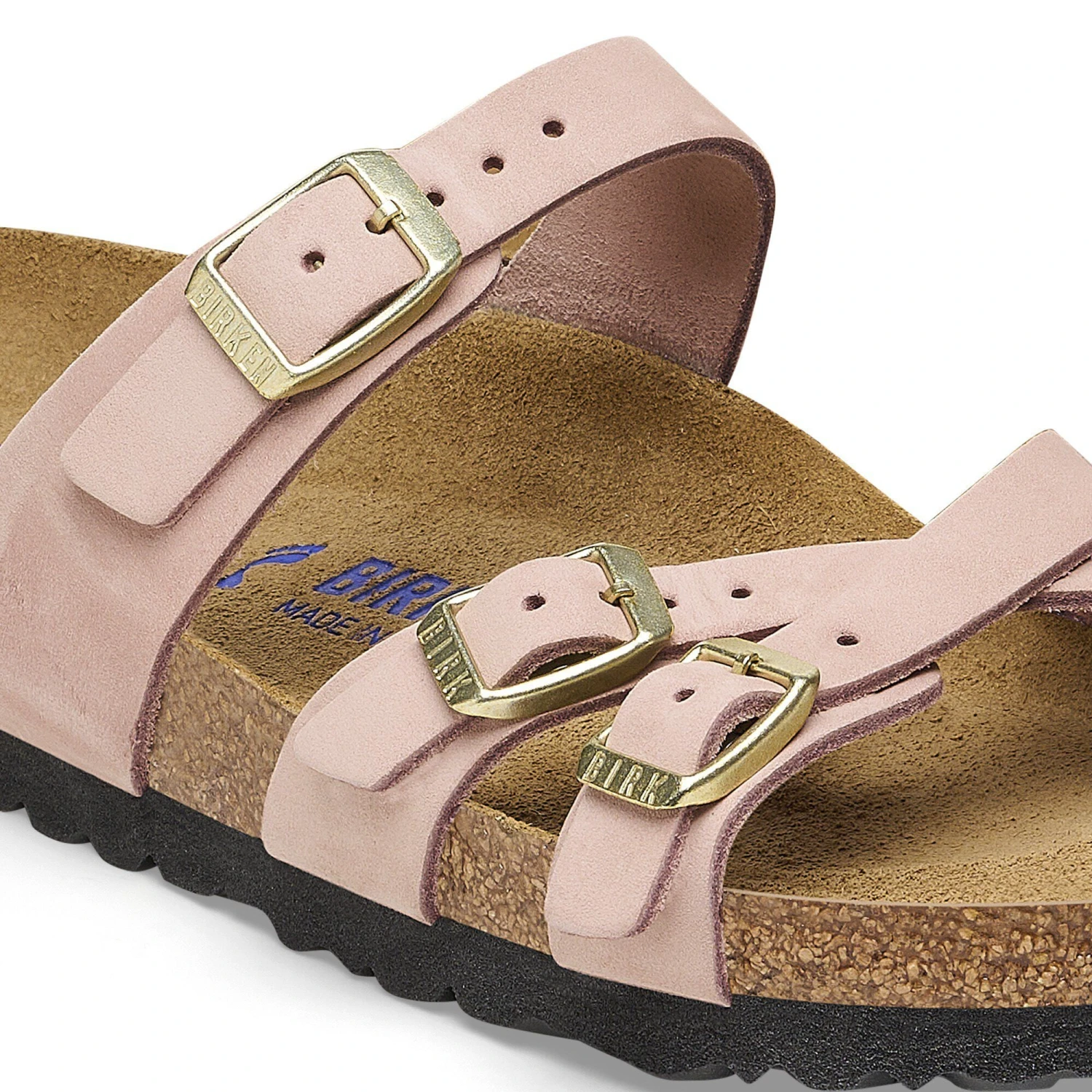 Birkenstock Franca Soft Footbed Nubuck Leather Soft Pink 6 Birkenstock Franca Soft Footbed Nubuck Leather Soft Pink - Image 6