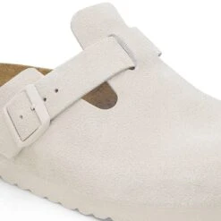 Birkenstock Boston Soft Footbed Suede Leather Antique White 15 Birkenstock Boston Soft Footbed Suede Leather Antique White -Birkenstock Shop 1027667 detail 1