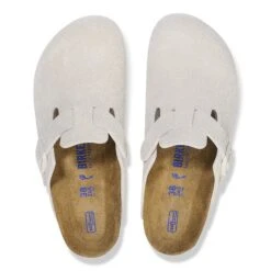 Birkenstock Boston Soft Footbed Suede Leather Antique White 9 Birkenstock Boston Soft Footbed Suede Leather Antique White -Birkenstock Shop 1027667 top