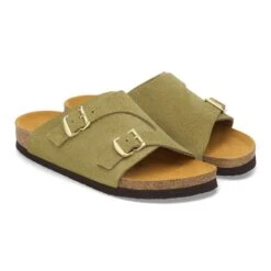 Birkenstock Zürich 1964 Suede Leather Light Green -Birkenstock Shop 1027676 pair