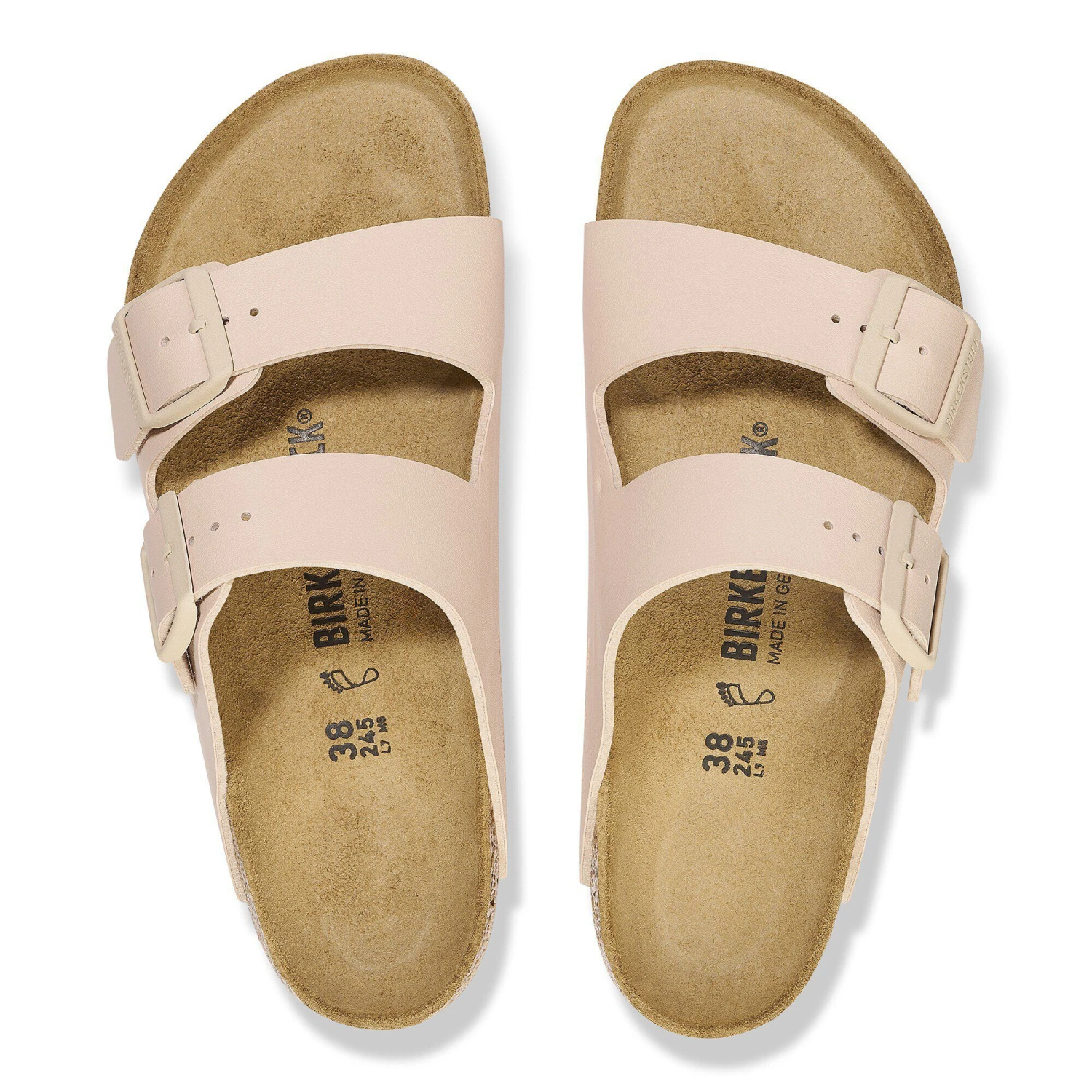 Birkenstock Arizona Birko-Flor New Beige 2 Birkenstock Arizona Birko-Flor New Beige - Image 2