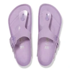 Birkenstock Gizeh Big Buckle Natural Leather Patent High-Shine Crocus -Birkenstock Shop 1027772 top