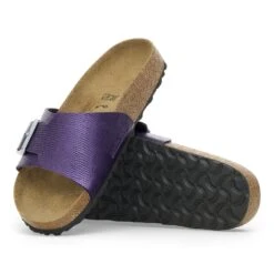 Birkenstock Catalina Birko-Flor Embossed Shiny Acai -Birkenstock Shop 1027813 sole