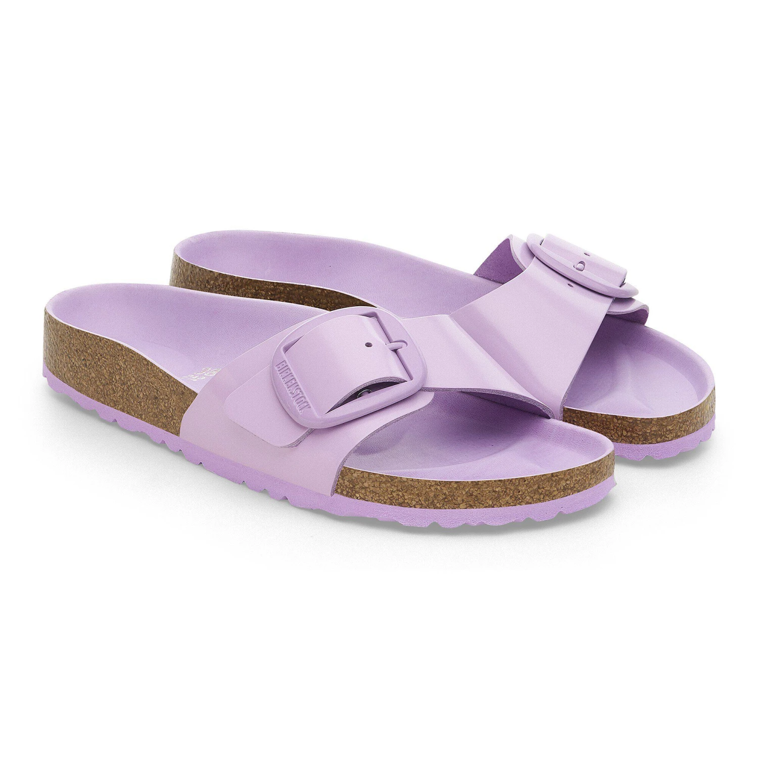 Birkenstock Madrid Big Buckle Natural Leather Patent High-Shine Crocus Tonal Buckle 6 Birkenstock Madrid Big Buckle Natural Leather Patent High-Shine Crocus Tonal Buckle - Image 6