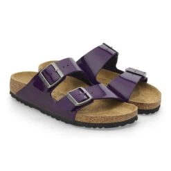 Birkenstock Arizona Birko-Flor Patent Patent Acai -Birkenstock Shop 1027838 pair