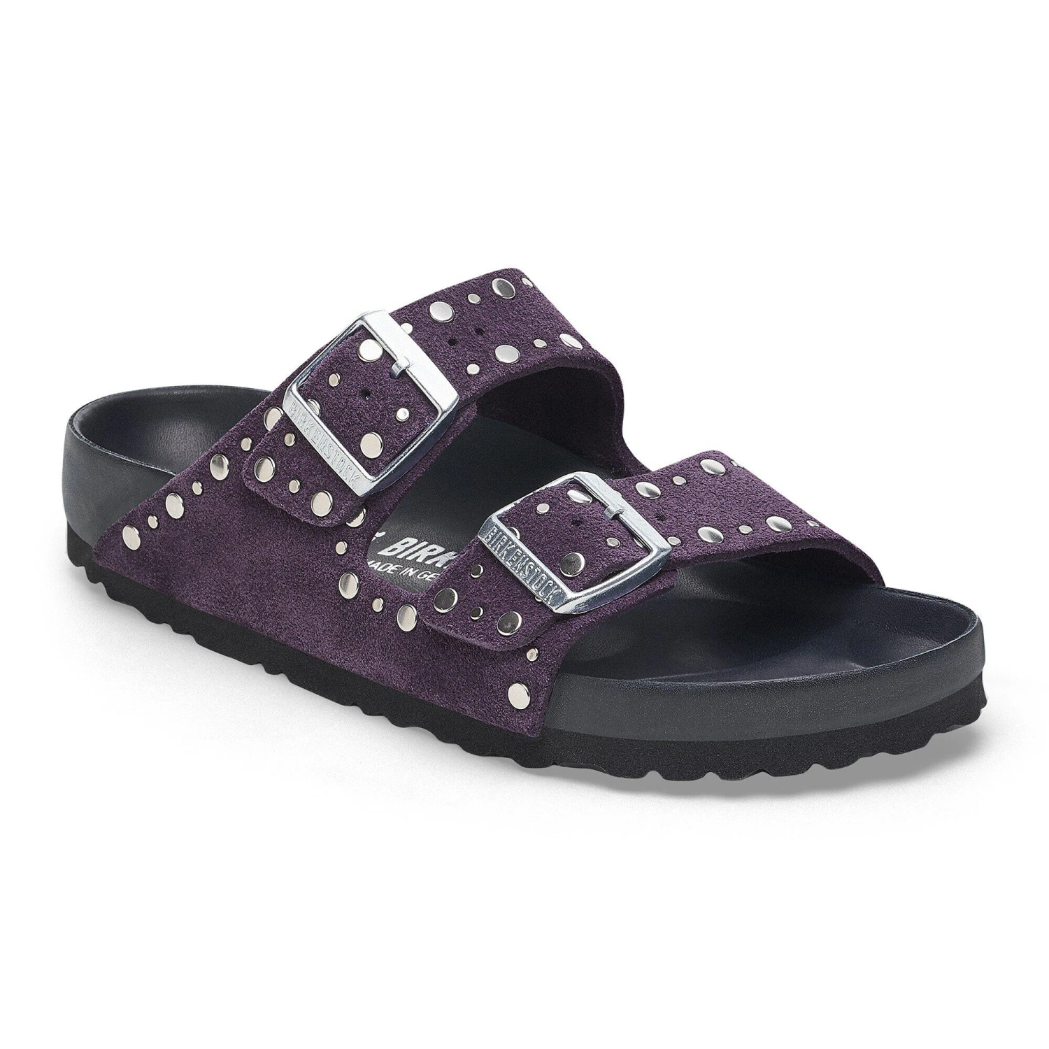 Birkenstock Arizona Rivets Suede Leather Acai 1 Birkenstock Arizona Rivets Suede Leather Acai