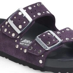 Birkenstock Arizona Rivets Suede Leather Acai 15 Birkenstock Arizona Rivets Suede Leather Acai -Birkenstock Shop 1027839 detail 1