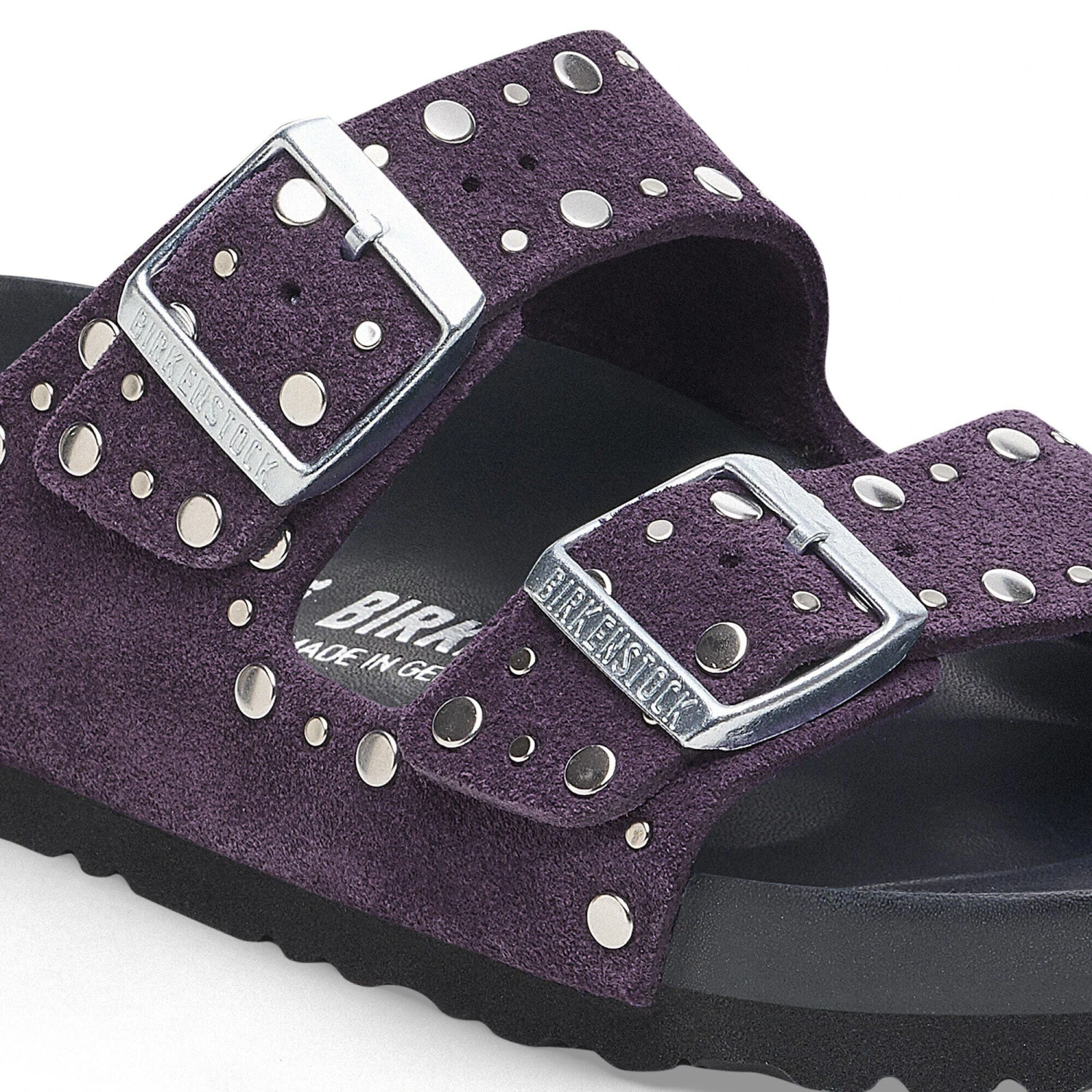 Birkenstock Arizona Rivets Suede Leather Acai 8 Birkenstock Arizona Rivets Suede Leather Acai - Image 8