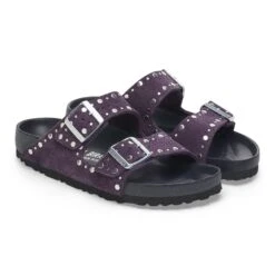 Birkenstock Arizona Rivets Suede Leather Acai 13 Birkenstock Arizona Rivets Suede Leather Acai -Birkenstock Shop 1027839 pair