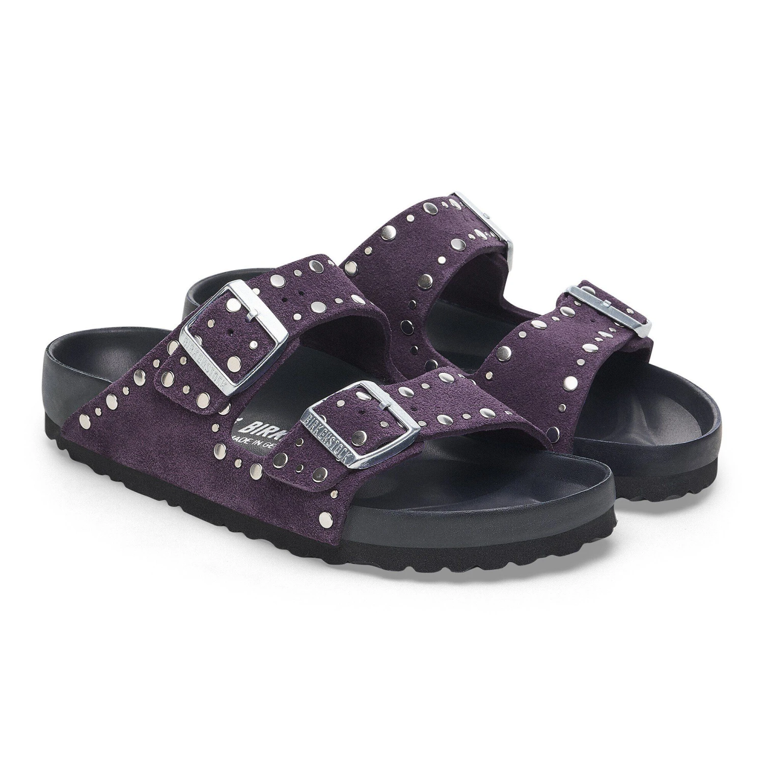 Birkenstock Arizona Rivets Suede Leather Acai 6 Birkenstock Arizona Rivets Suede Leather Acai - Image 6