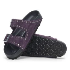 Birkenstock Arizona Rivets Suede Leather Acai 14 Birkenstock Arizona Rivets Suede Leather Acai -Birkenstock Shop 1027839 sole