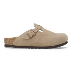 Birkenstock Boston Kids Suede Leather Taupe -Birkenstock Shop 1027875 side