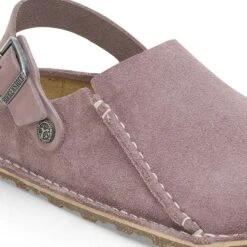 Birkenstock Lutry Premium Suede Suede Leather Faded Purple -Birkenstock Shop 1027889 detail 1