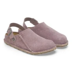 Birkenstock Lutry Premium Suede Suede Leather Faded Purple -Birkenstock Shop 1027889 pair