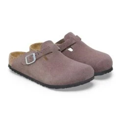 Birkenstock Boston Kids Suede Leather Faded Purple 10 Birkenstock Boston Kids Suede Leather Faded Purple -Birkenstock Shop 1027894 pair