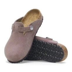 Birkenstock Boston Kids Suede Leather Faded Purple 9 Birkenstock Boston Kids Suede Leather Faded Purple -Birkenstock Shop 1027894 sole