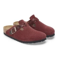 Birkenstock Boston Braided Suede Leather Zinfandel 14 Birkenstock Boston Braided Suede Leather Zinfandel -Birkenstock Shop 1027919 pair