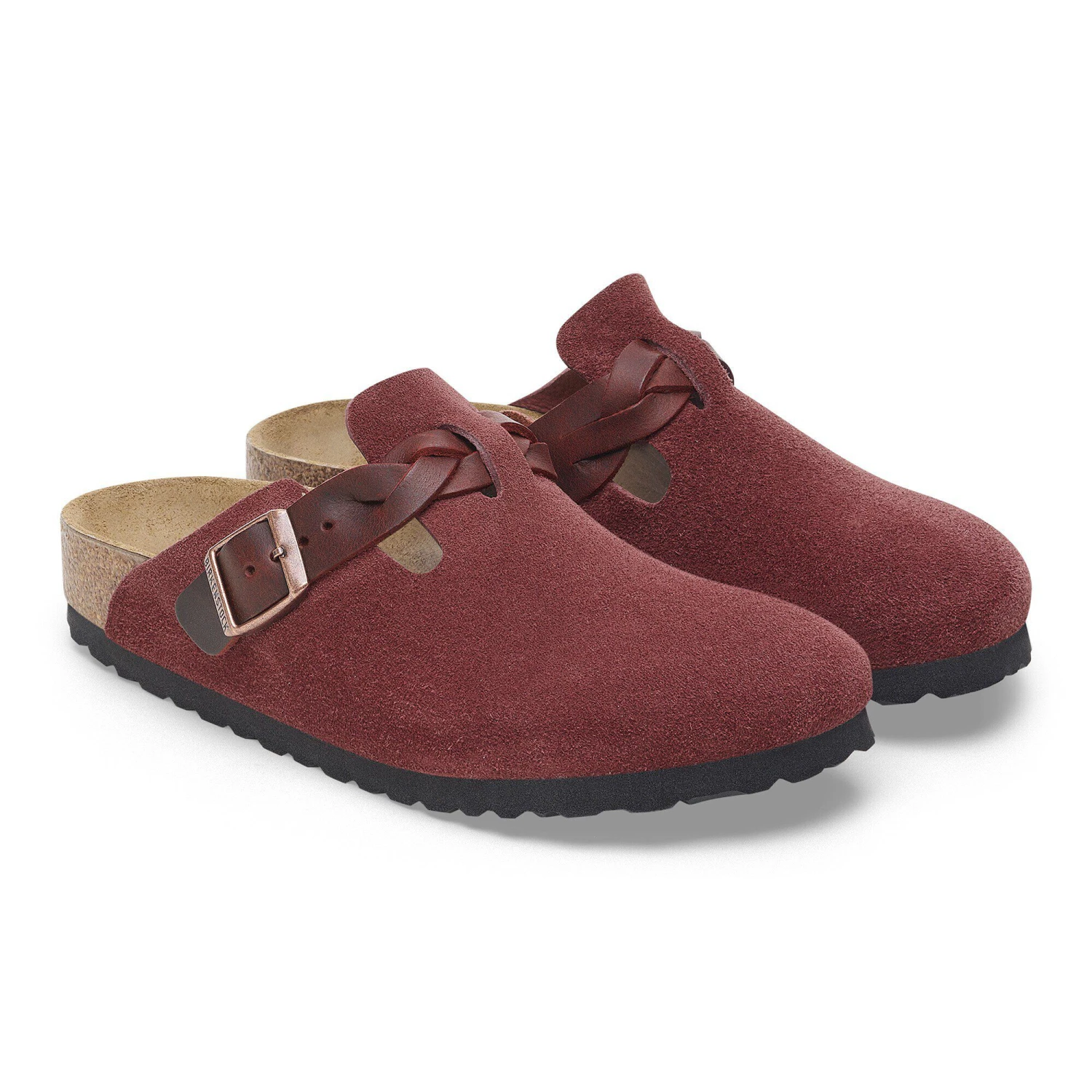 Birkenstock Boston Braided Suede Leather Zinfandel 7 Birkenstock Boston Braided Suede Leather Zinfandel - Image 7