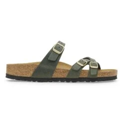 Birkenstock Franca Oiled Leather Thyme -Birkenstock Shop 1027999 side