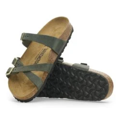 Birkenstock Franca Oiled Leather Thyme -Birkenstock Shop 1027999 sole