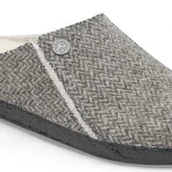 Birkenstock Zermatt Wool Felt Herringbone Gray -Birkenstock Shop 1028057 detail 1