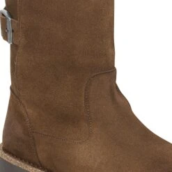 Birkenstock Uppsala Shearling Suede Leather Dark Tea -Birkenstock Shop 1028059 detail 1