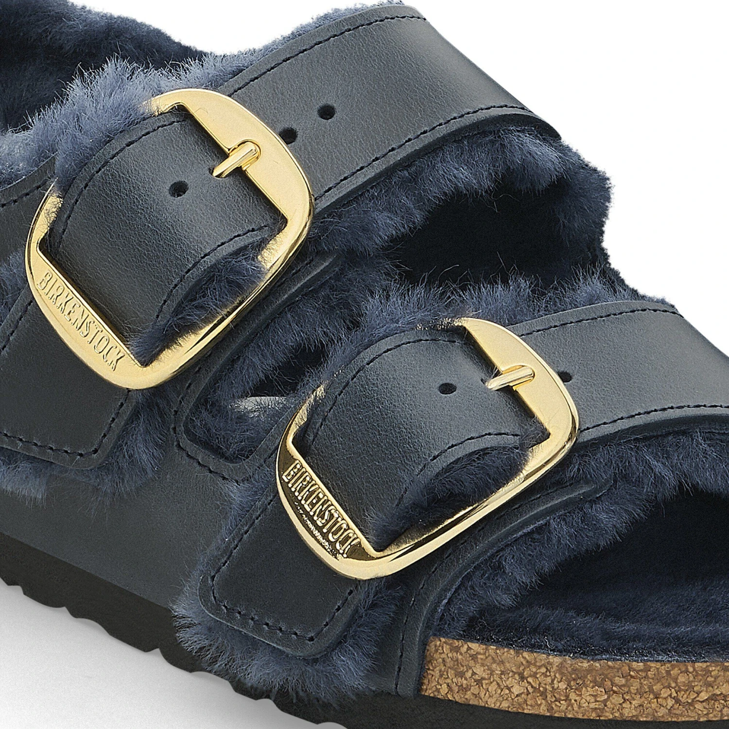 Birkenstock Milano Big Buckle Shearling Oiled Leather Midnight Blue 8 Birkenstock Milano Big Buckle Shearling Oiled Leather Midnight Blue - Image 8