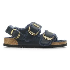 Birkenstock Milano Big Buckle Shearling Oiled Leather Midnight Blue 10 Birkenstock Milano Big Buckle Shearling Oiled Leather Midnight Blue -Birkenstock Shop 1028064 side