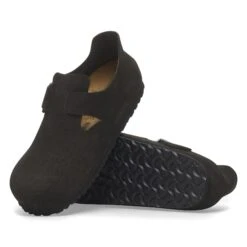 Birkenstock London Suede Leather Black -Birkenstock Shop 1028103 sole