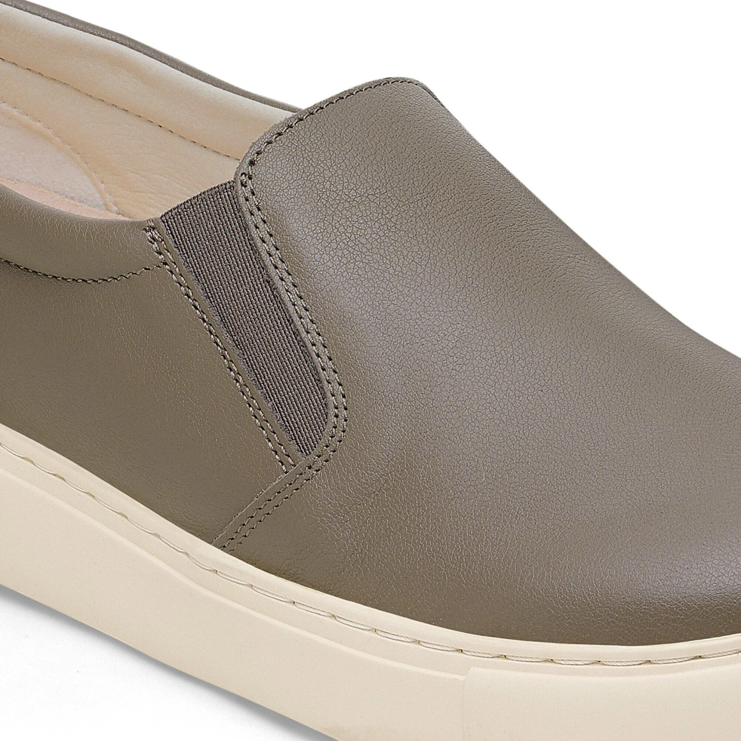 Birkenstock Oswego Mixed Leather Concrete Gray 5 Birkenstock Oswego Mixed Leather Concrete Gray - Image 5