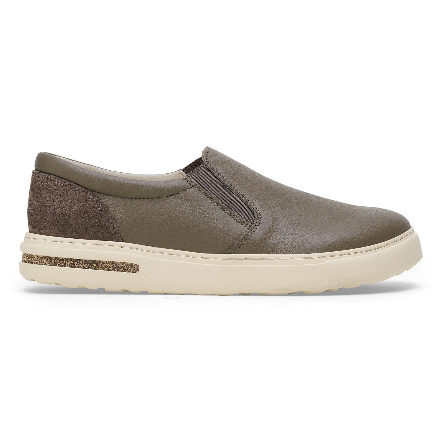 Birkenstock Oswego Mixed Leather Concrete Gray 3 Birkenstock Oswego Mixed Leather Concrete Gray - Image 3