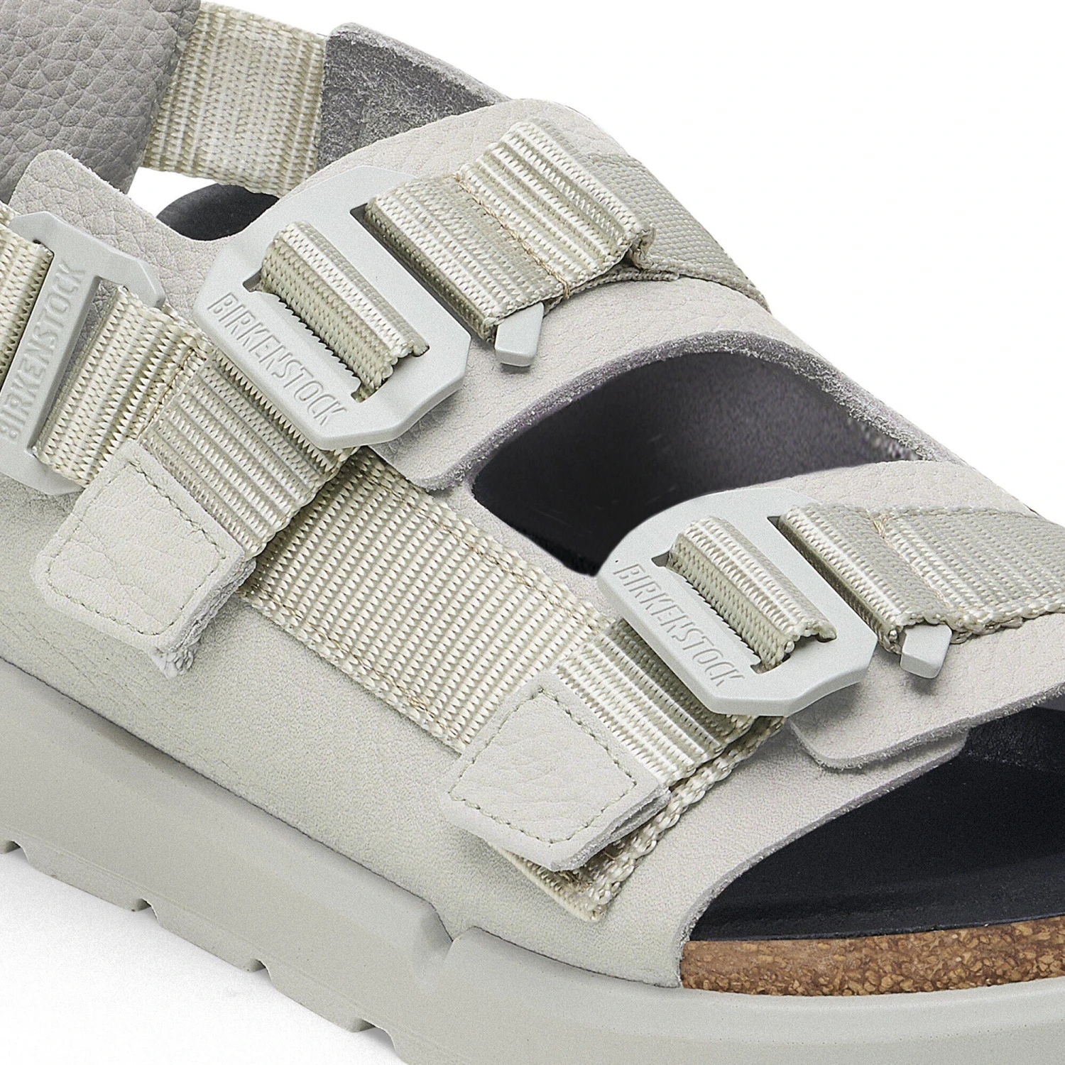 Birkenstock Shinjuku Leather-Textile Mineral Gray 4 Birkenstock Shinjuku Leather-Textile Mineral Gray - Image 4