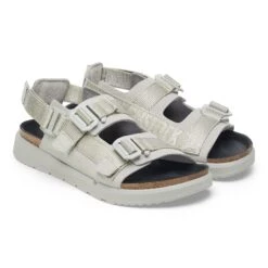 Birkenstock Shinjuku Leather-Textile Mineral Gray 11 Birkenstock Shinjuku Leather-Textile Mineral Gray -Birkenstock Shop 1028132 pair