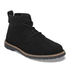 Birkenstock Uppsala Mid Shearling Suede Leather Black