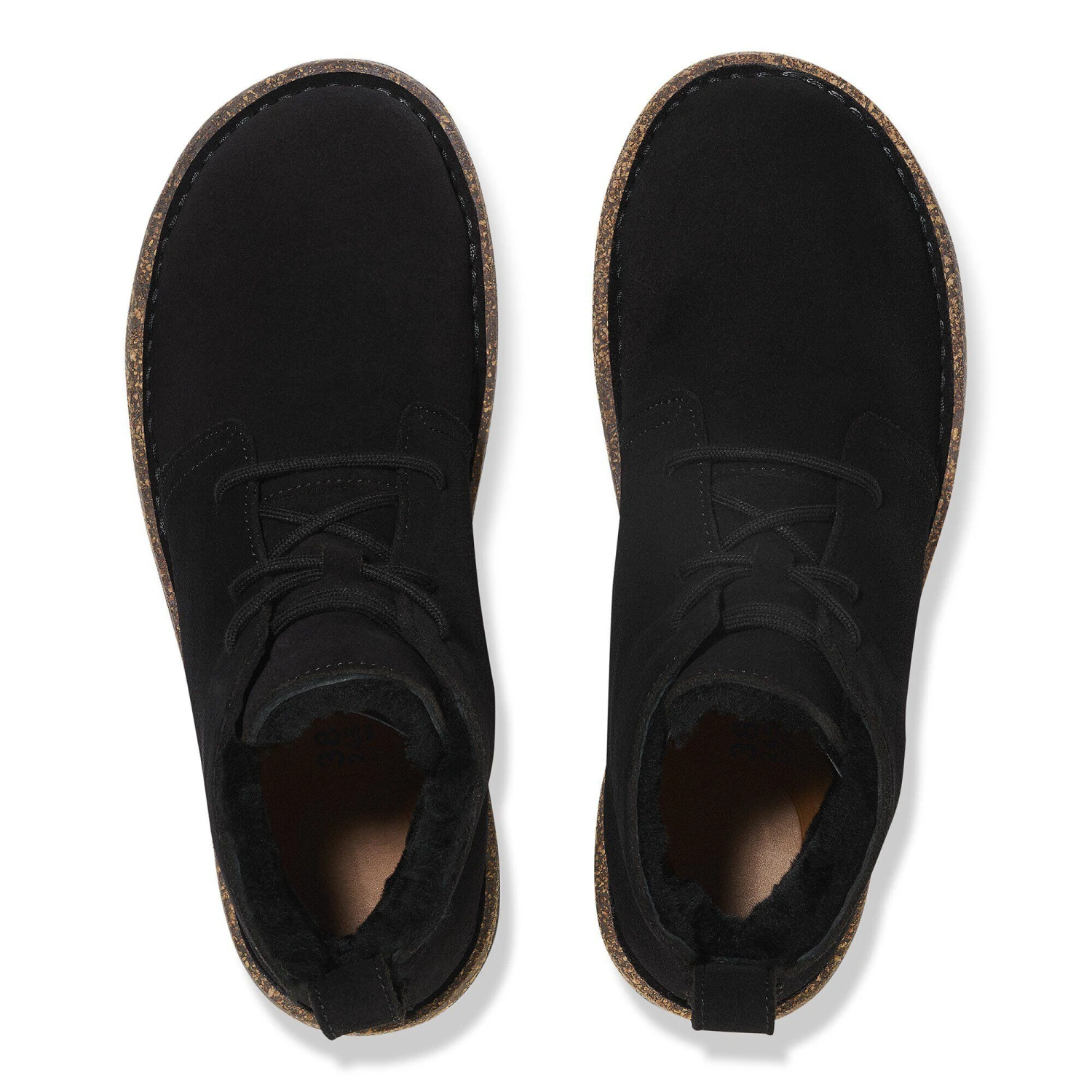 Birkenstock Uppsala Mid Shearling Suede Leather Black 2 Birkenstock Uppsala Mid Shearling Suede Leather Black - Image 2