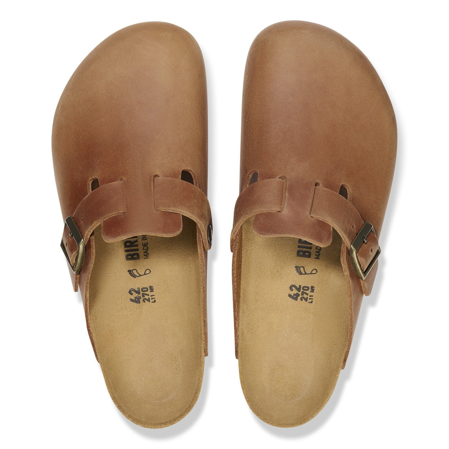 Birkenstock Boston Oiled Leather Cognac 2 Birkenstock Boston Oiled Leather Cognac - Image 2